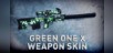 Green One X Weapon Skin
